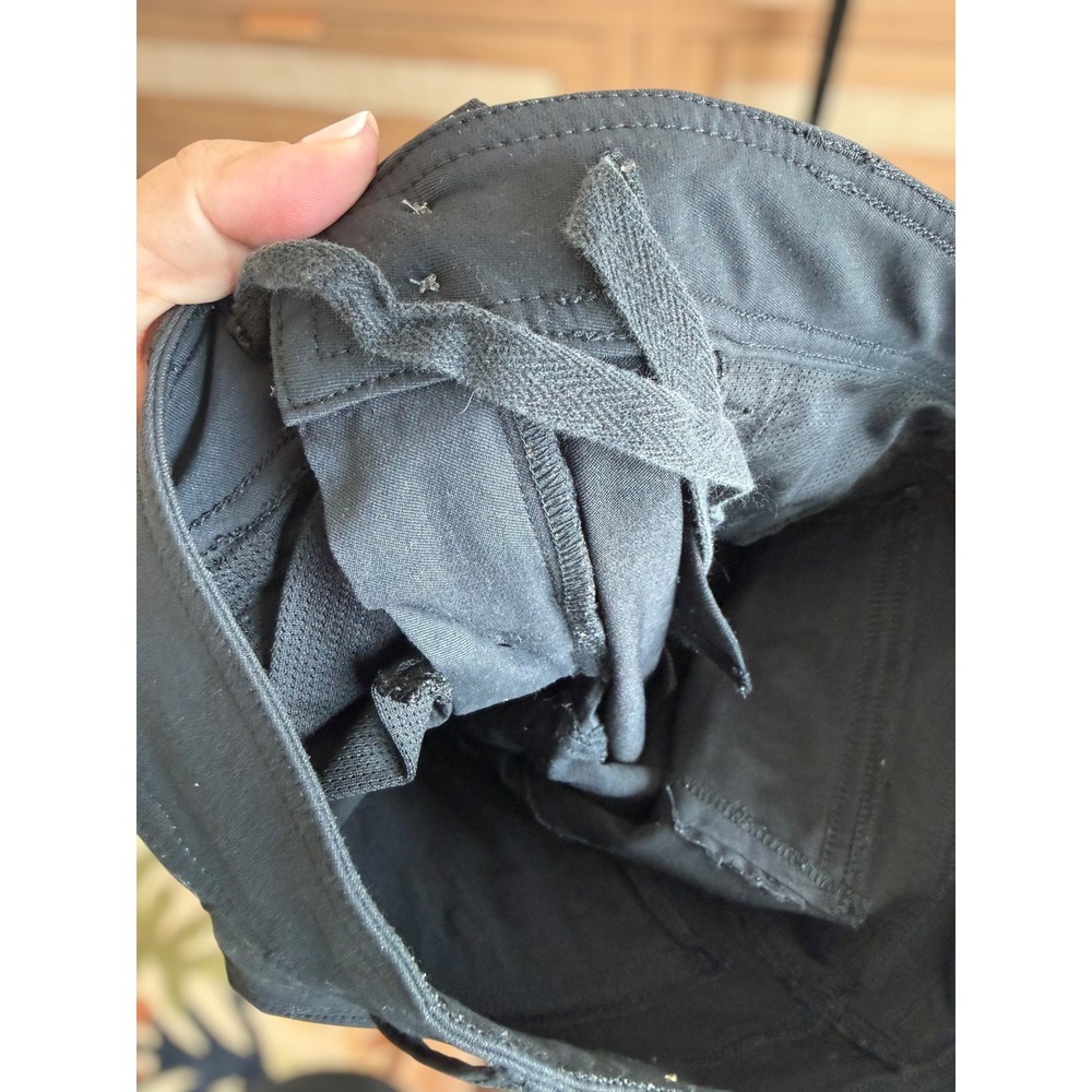 Prana Mid-Rise Flat Front Straight Leg Convertible Capri Pants Black Women's 4 - Picture 13 of 13